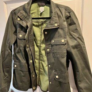 J. Crew Resin-Coated Twill Field Jacket